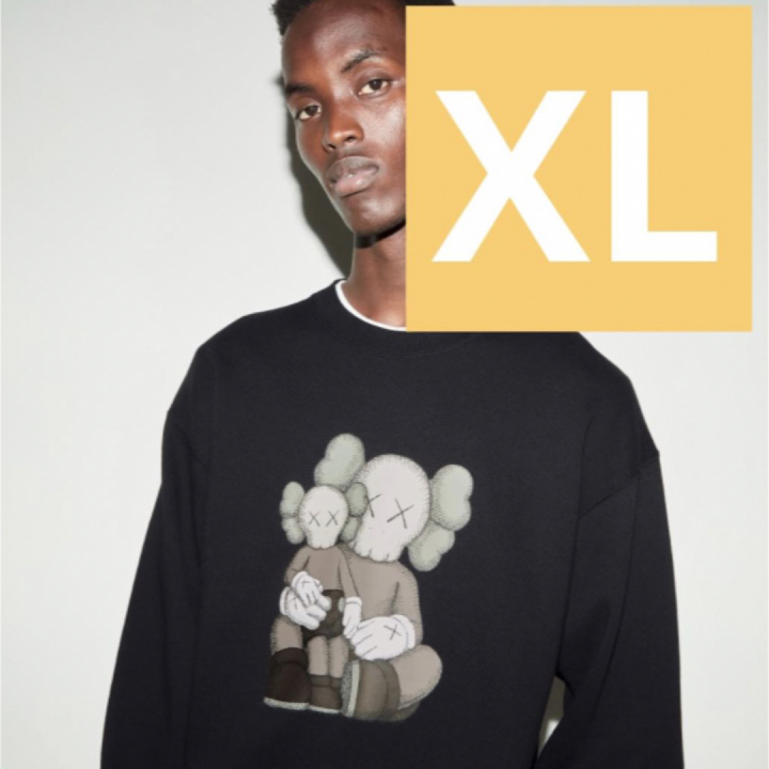 ユニクロ　UNIQLO カウズ　KAWS トレーナー　スウェット　L　白