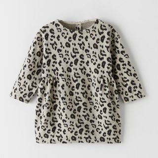 ザラキッズ(ZARA KIDS)のzarakids 新品　アニマルプリントワンピース　92cm(ワンピース)