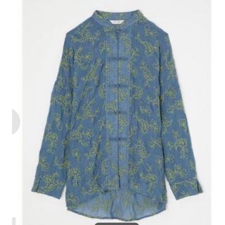 マウジー(moussy)のmoussy EMBROIDERED SHEER シャツ　シアーシャツ(シャツ/ブラウス(長袖/七分))