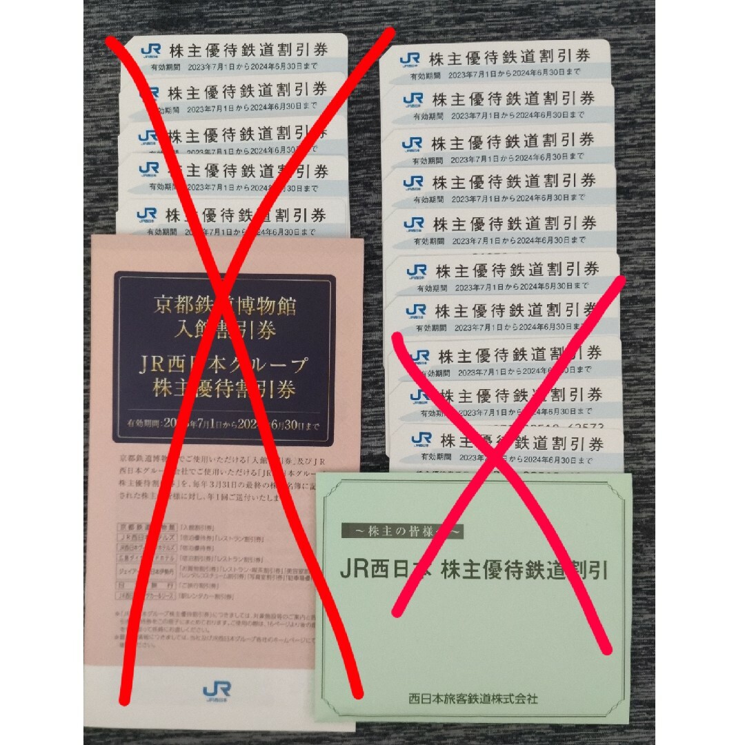 最新　６枚　JR西日本　株主優待鉄道割引