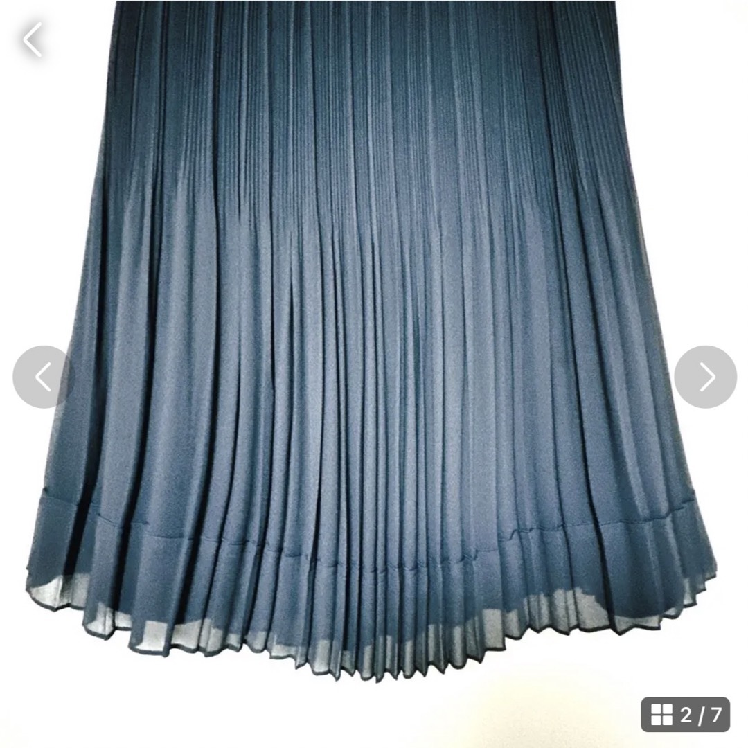 Aylesbury(アリスバーリー)の★極美品★Aylesburyアリスバーリー ネイビースカート13号 レディースのスカート(ひざ丈スカート)の商品写真