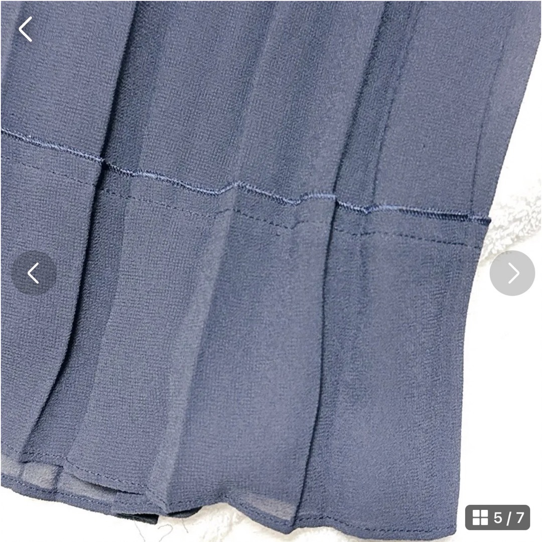 Aylesbury(アリスバーリー)の★極美品★Aylesburyアリスバーリー ネイビースカート13号 レディースのスカート(ひざ丈スカート)の商品写真