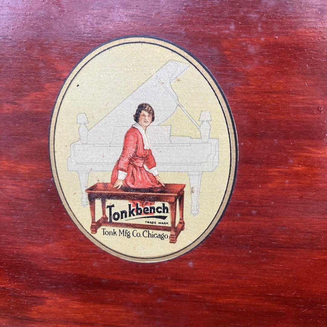 アンティーク tonkbench ピアノ椅子 ピアノベンチ ローテーブル