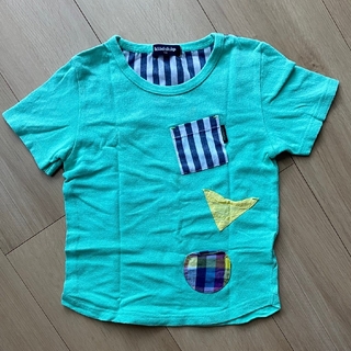 クレードスコープ(kladskap)のkladskap  パッチワーク切り替えTシャツ  110cm(Tシャツ/カットソー)