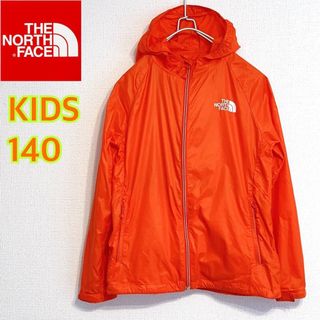 ザノースフェイス(THE NORTH FACE)のノースフェイス　オレンジ　キッズ 140 ナイロンジャケット(ジャケット/上着)