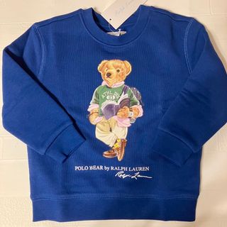 ラルフローレン(Ralph Lauren)の18m85cm   長袖　ラルフローレン  フリース　トレーナー　青　ベア(トレーナー)