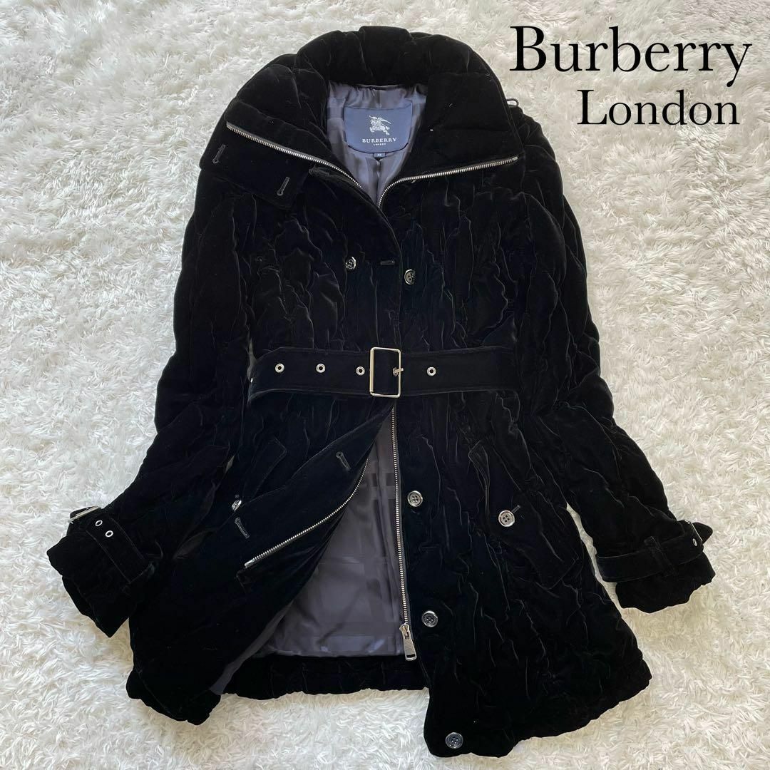 BURBERRY バーバリー コート ラクーンファー 黒 38 M - アウター