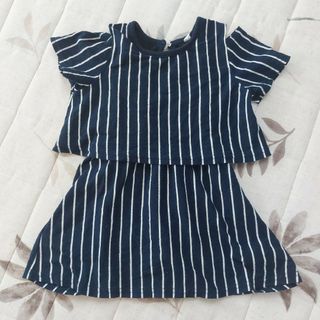 ストライプワンピース　女の子　95size(その他)