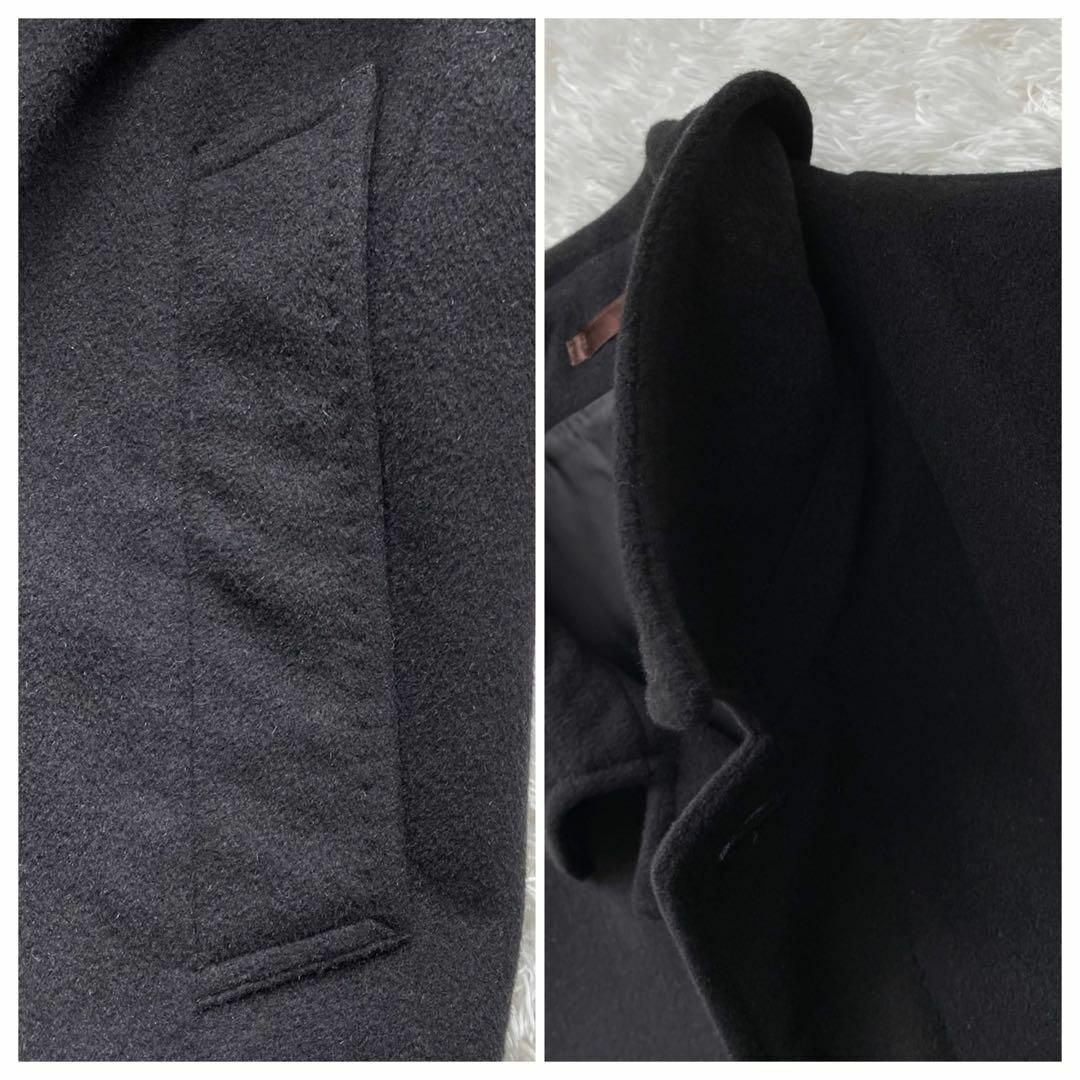 極美品✨ポールスミス　ステンカラーコート　アンゴラ100% ブラック　XL