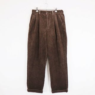 ギャップ(GAP)のGAP ギャップ  ツータック  コーデュロイスラックス  パンツ 太畝 ブラウン (メンズ 32／32) 中古 古着 N6978(その他)