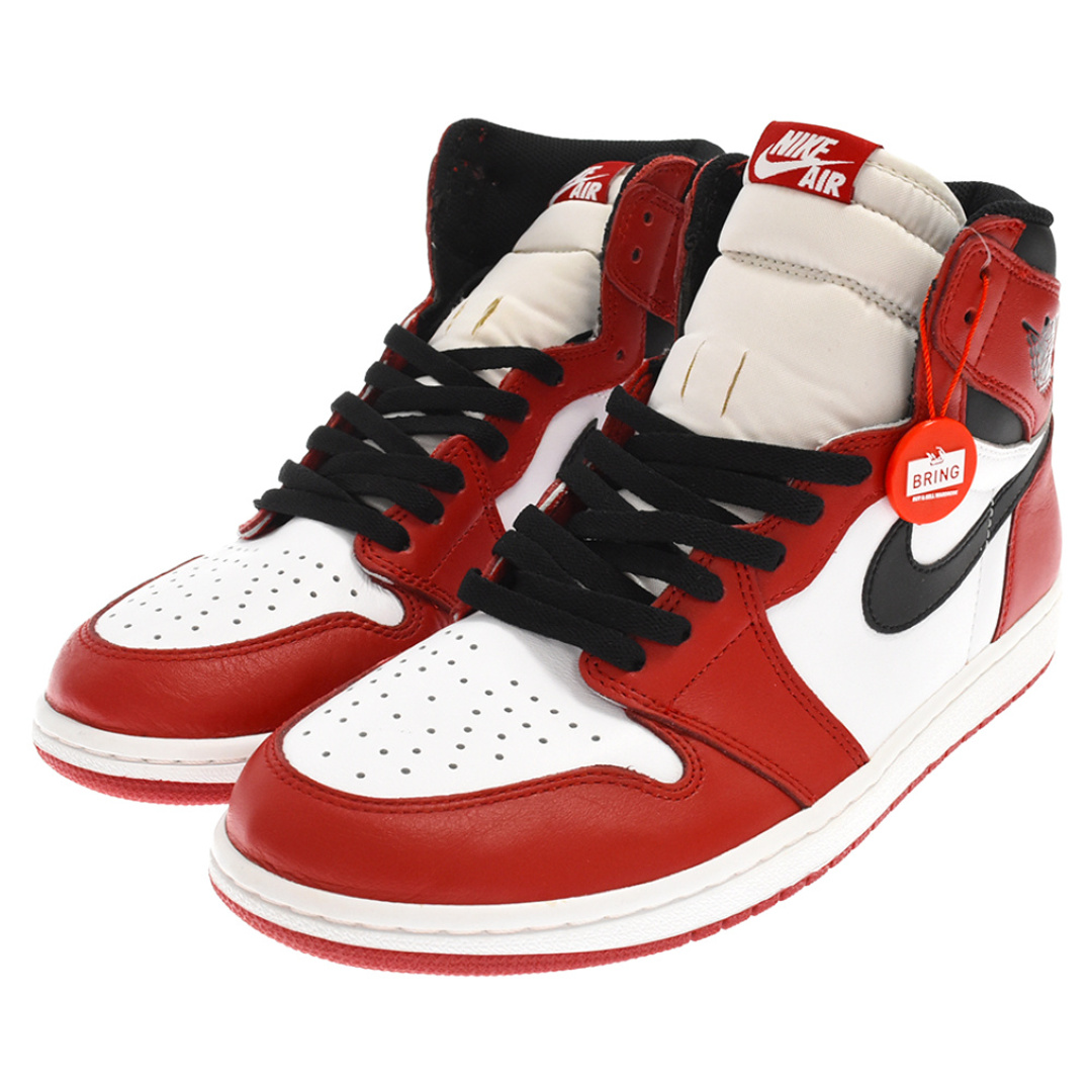 NIKE(ナイキ)のNIKE ナイキ AIR JORDAN 1 RETRO HIGH CHICAGO 2015 エアジョーダン1 レトロ シカゴ ハイスニーカー レッド/ホワイト US11.5/29.5cm 555088-101 メンズの靴/シューズ(スニーカー)の商品写真