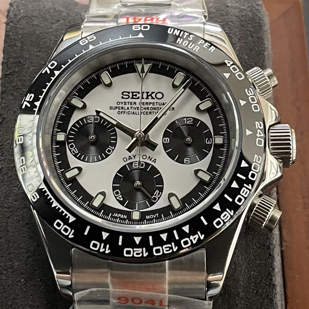 新品■SEIKO MOD クロノグラフ カスタム腕時計