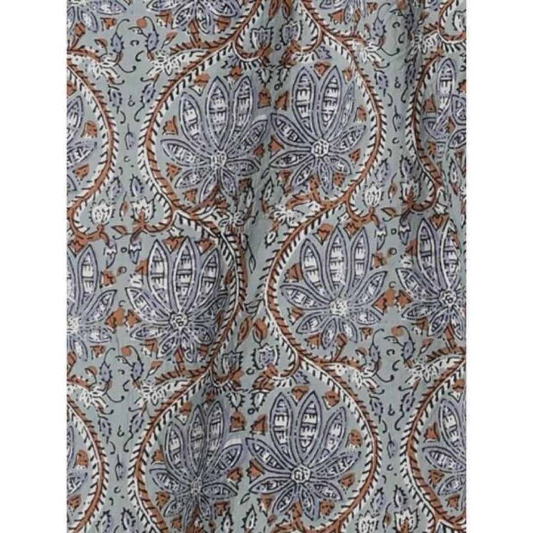 SM2(サマンサモスモス)の新品✨タグ付き♪定価6,480円　インド綿のパンツ　ブルー系　大特価‼️ レディースのパンツ(カジュアルパンツ)の商品写真