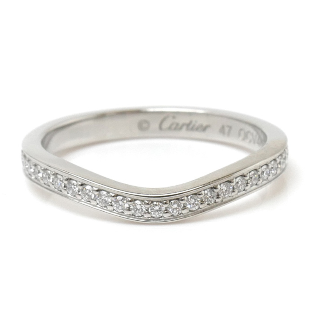 ☆Cartier☆ バレリーナ ハーフエタニティ ダイヤリング 指輪 PT950-
