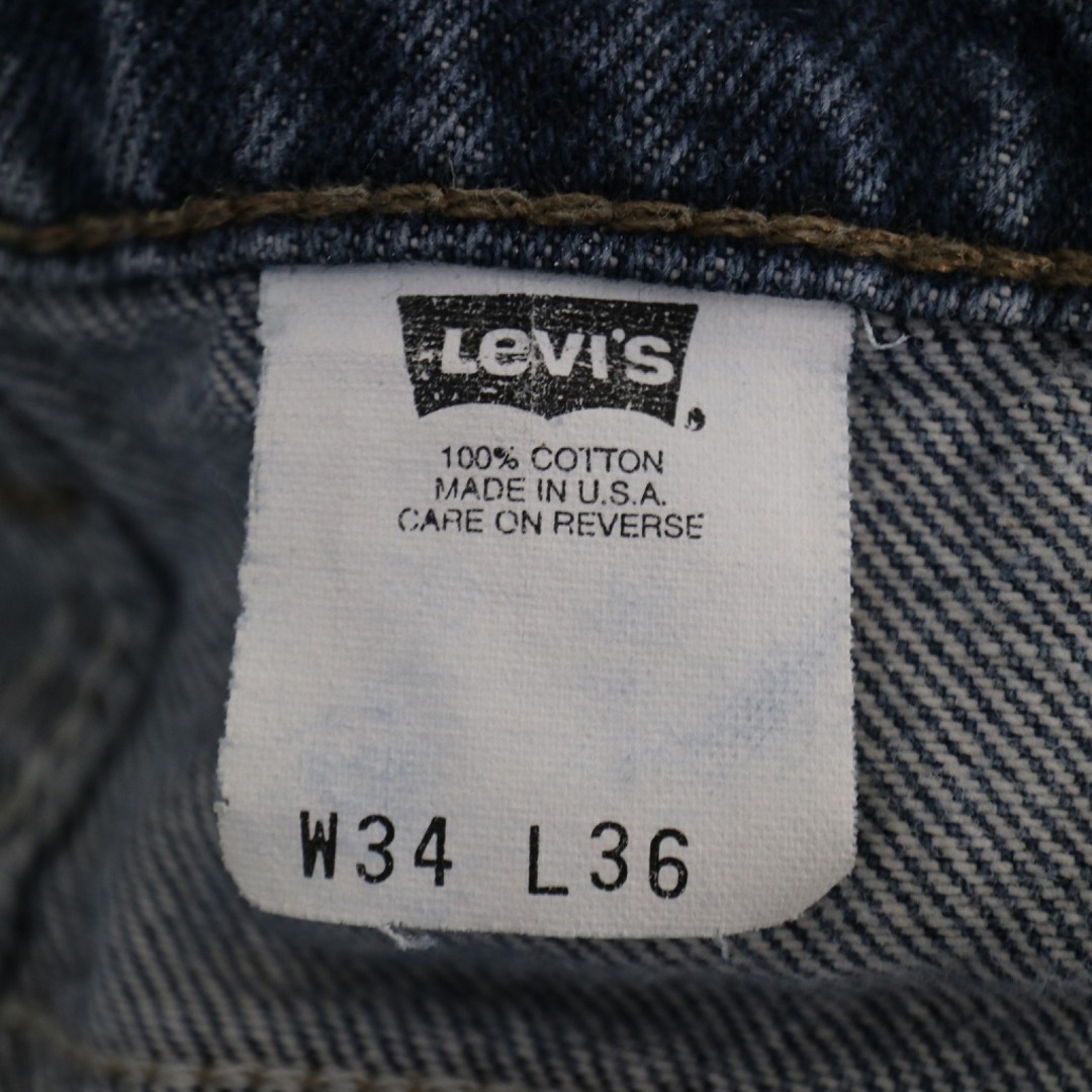 Levi's(リーバイス)の80年代 USA製 Levi's リーバイス 517 デニムパンツ アメカジ オレンジタブ フレア ブルー (メンズ 34×36) 中古 古着 N7048 メンズのトップス(ジャージ)の商品写真