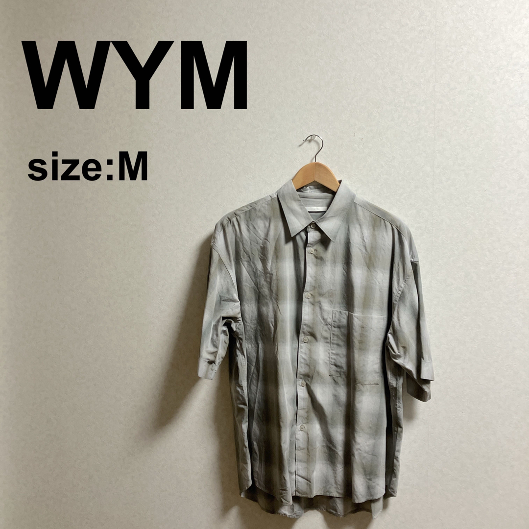 LIDNM OMBRE CHECK HS SHIRT ウィムバイリドム オンブレーチェックの通販 by ぽりまりすと｜リドムならラクマ