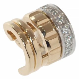 ブシュロン(BOUCHERON)の【中古】【Aランク】BOUCHERON ブシュロン K18YG WG キャトル ラディアント オープンロー シングルクリップ イヤリング JCO01373 ダイヤモンド【ISEYA】(イヤリング)