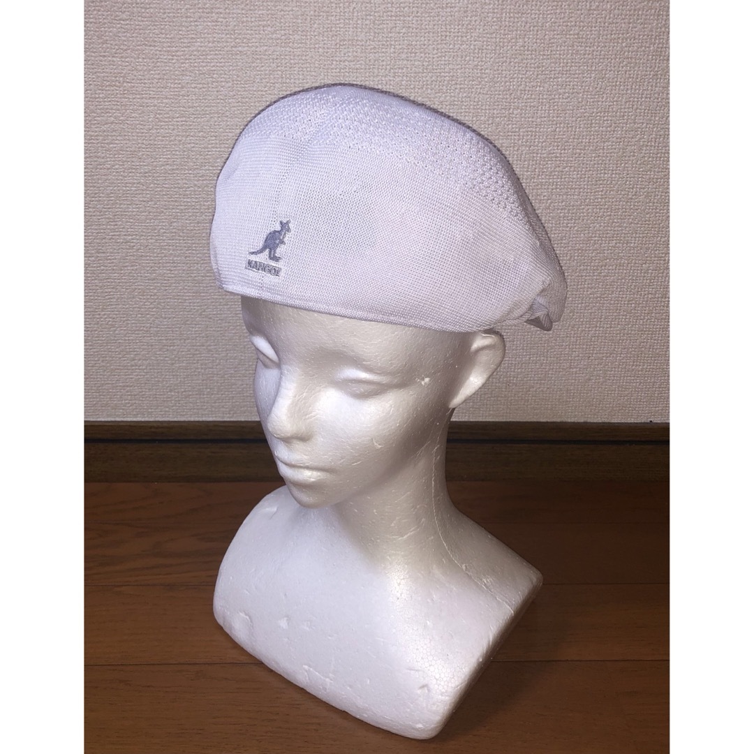 KANGOL(カンゴール)のXL 新品 KANGOL ハンチングキャップ カンゴール ベレー帽 ホワイト 白 メンズの帽子(ハンチング/ベレー帽)の商品写真