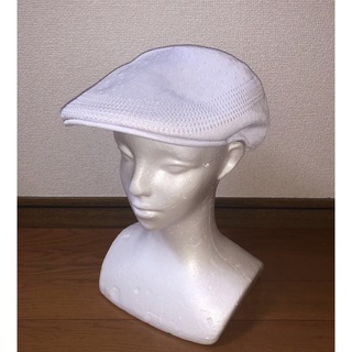 カンゴール(KANGOL)のXL 新品 KANGOL ハンチングキャップ カンゴール ベレー帽 ホワイト 白(ハンチング/ベレー帽)