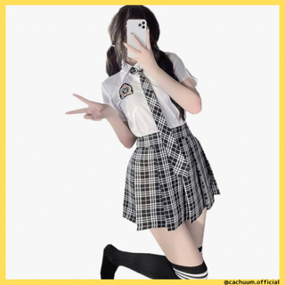 韓国制服 新品 ミニスカート制服上下セット【女子高生の制服コスプレ】(セット/コーデ)