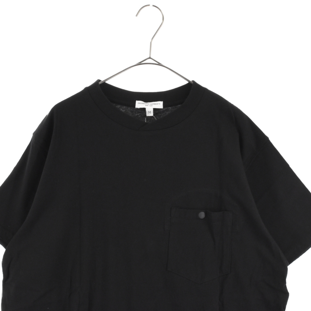 Engineered Garments エンジニアド ガーメンツ EG LaG or JFK Print T 胸ポケット 半袖Tシャツ ブラック Engineered Garments エンジニアド ガーメンツ EG LaG or JFK Print T 胸ポケット 半袖Tシャツ ブラック
