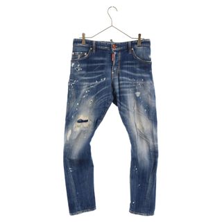 DSQUARED2 ディースクエアード 19SS Sexy Twist Jean ペイントダメージ加工デニムパンツ S74LB0541