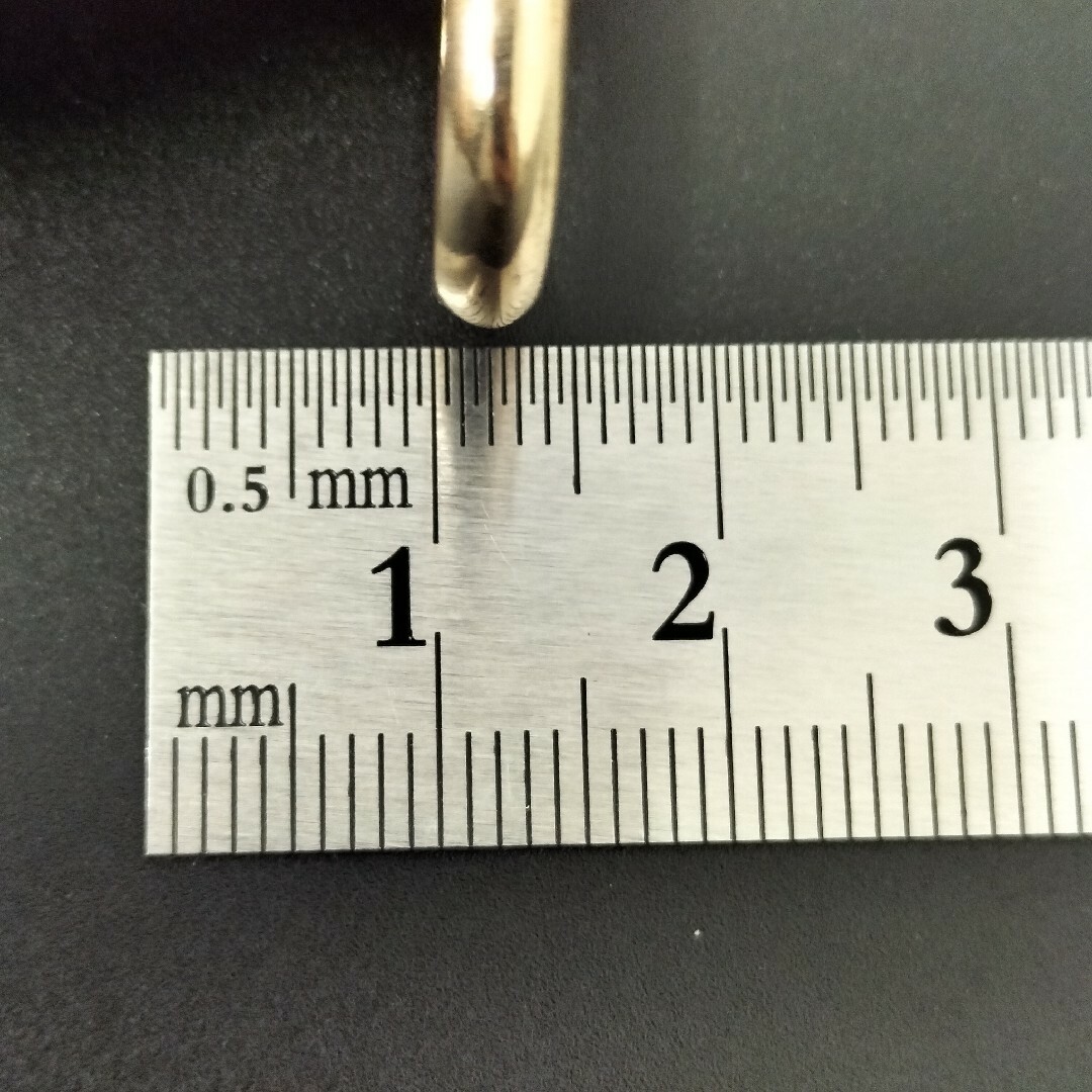 (E90702) K18 かまぼこ 甲丸 リング 指輪 約12号