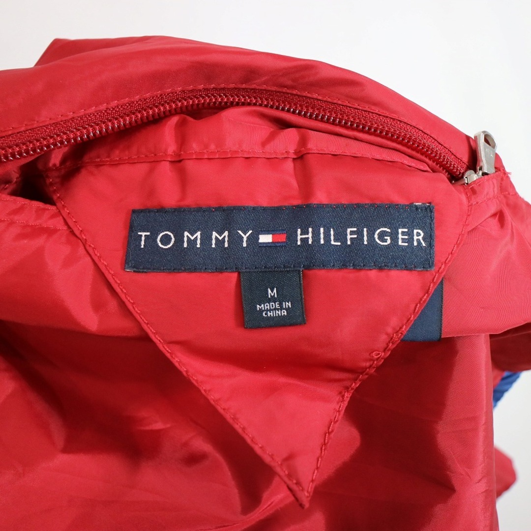 TOMMY HILFIGER(トミーヒルフィガー)のSALE/ TOMMY HILFIGER トミーヒルフィガー スイングトップ ナイロンジャケット ワンポイントロゴ フルジップ レッド (メンズ Ｍ)  N7213 メンズのジャケット/アウター(ナイロンジャケット)の商品写真