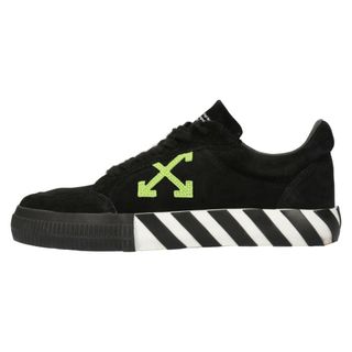 オフホワイト(OFF-WHITE)のOFF-WHITE オフホワイト 21SS Vulc Low OMIA085S21LEA0021055 キャンバス アローロゴ ローカットスニーカー ブラック/グリーン(スニーカー)