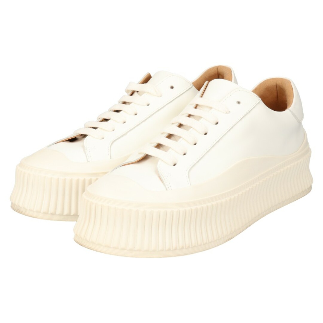 JIL SANDER ジルサンダー 20SS Leather Sneaker レザー ラバーソールローカットスニーカーホワイト JS32108A