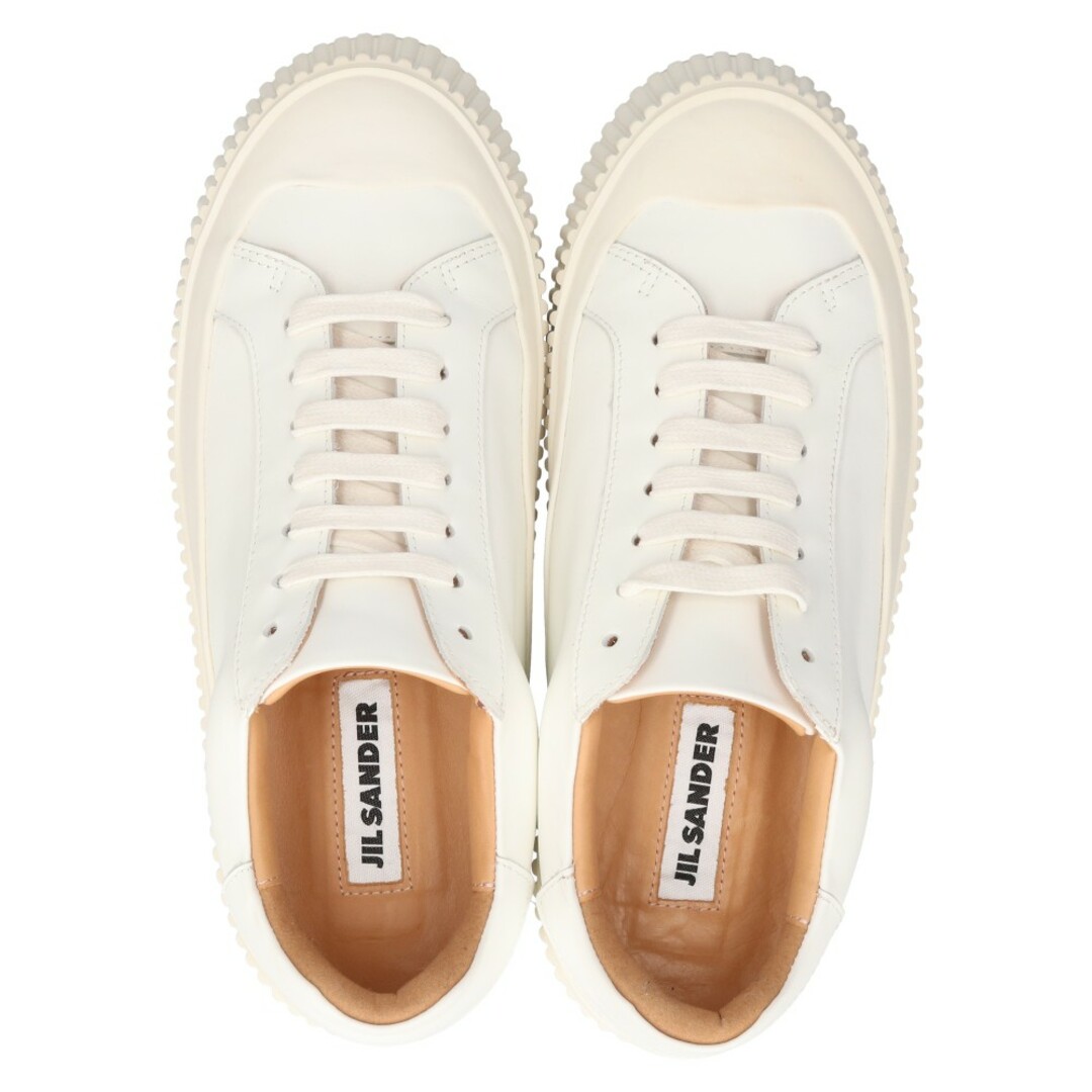 JIL SANDER ジルサンダー 20SS Leather Sneaker レザー ラバーソールローカットスニーカーホワイト JS32108A