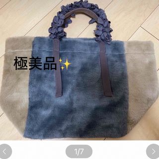 ラドロー(LUDLOW)の🩶LUDLOW🩶 美品✨クレープハンドル ファートートバッグ(トートバッグ)