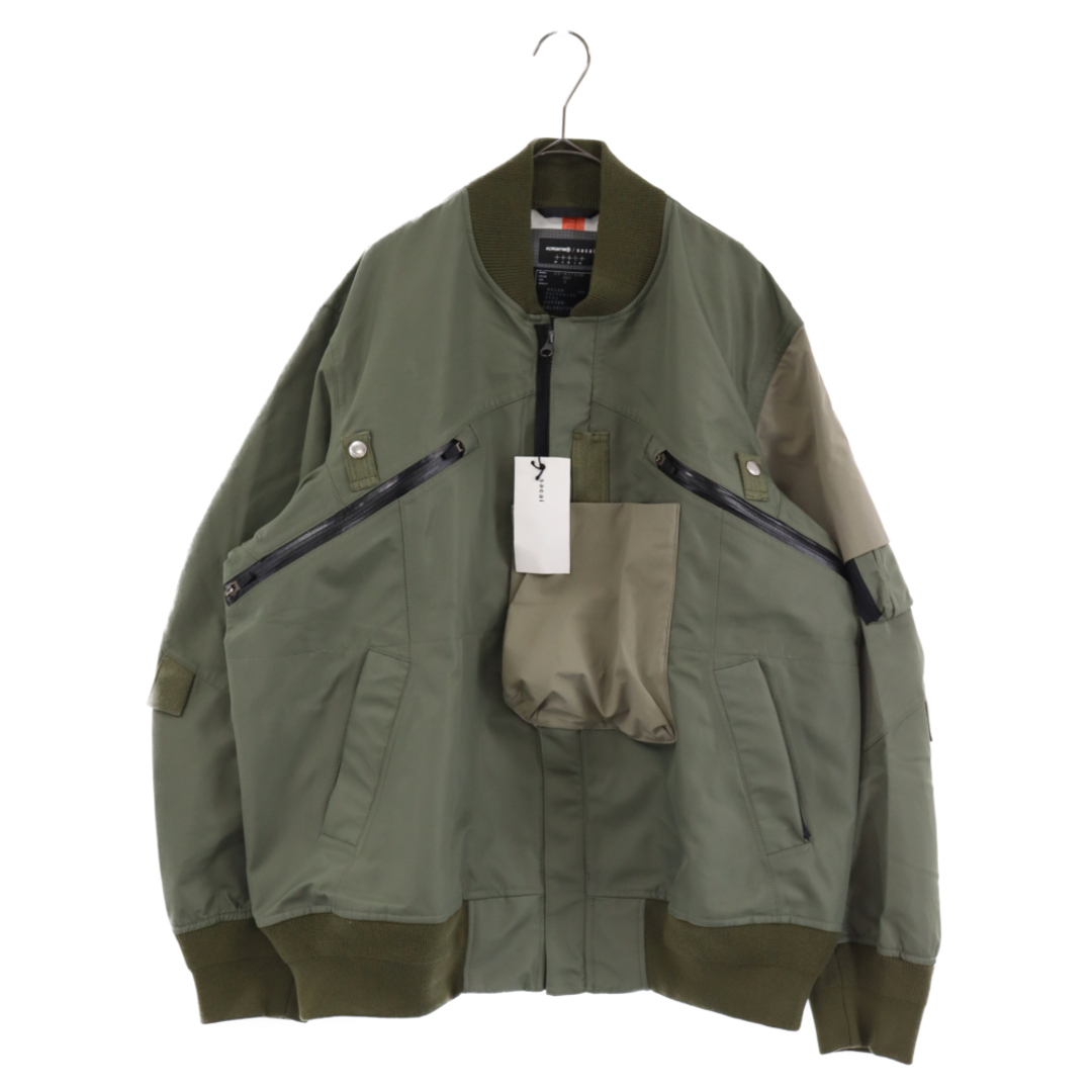 Sacai サカイ 22SS×ACRONYM BOMBER JACKET MA-1×アクロニウム ボンバージャケット MA-1 カーキ 22-02762M