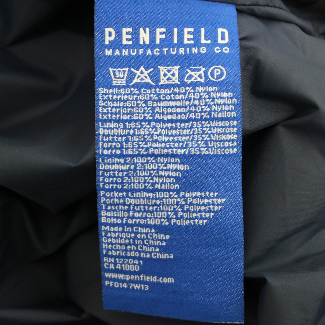 SALE/ PenField マウンテンパーカー 裏地チェック 防寒  防風  アウトドア キャンプ ワインレッド (メンズ L)   N7249 7