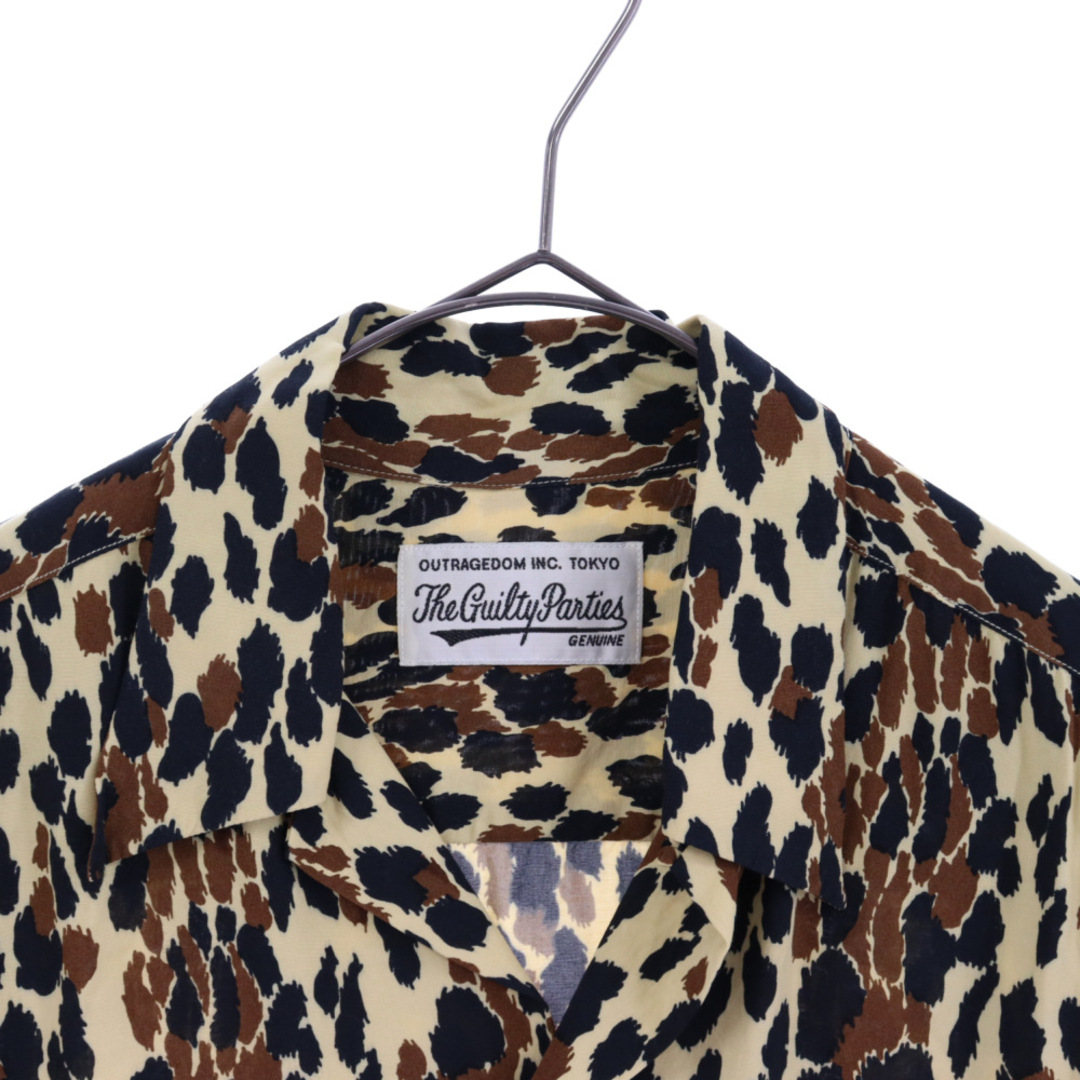 WACKO MARIA ワコマリア 18SS S/S HAWAIIAN SHIRT LEOPARD レオパードオープンカラー 半袖ハワイアンシャツ 18SS-WMS-HI24 イエロー