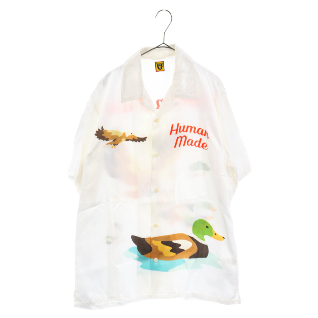 HUMAN MADE ヒューマンメイド 22SS Duck Rayon ALOHA SHIRT ダックアロハレーヨン半袖シャツ ホワイト