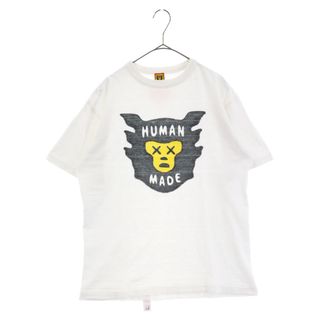 ヒューマンメイド(HUMAN MADE)のHUMAN MADE ヒューマンメイド 21SS×KAWS T-SHIRT #1 カウズ フェイスロゴ半袖Tシャツ ホワイト(Tシャツ/カットソー(半袖/袖なし))