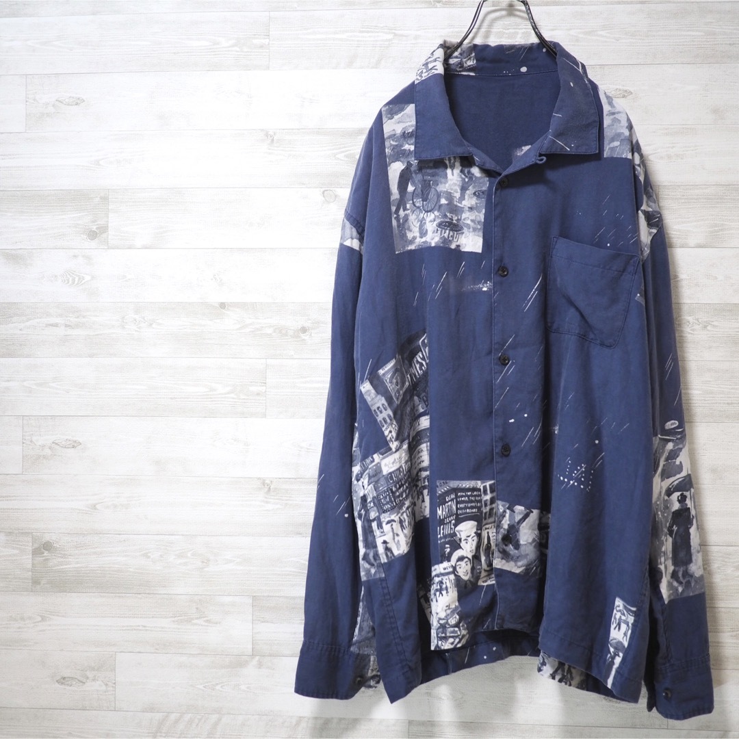 P.C. 19AW Long Aloha Times Square-Navy/L