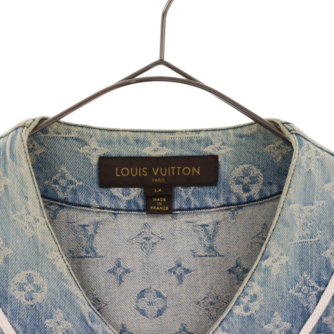 LOUIS VUITTON X SUPREME Monogram Blue Jacquard Denim Baseball Jersey Shirt  Large $15,000.00 - PicClick