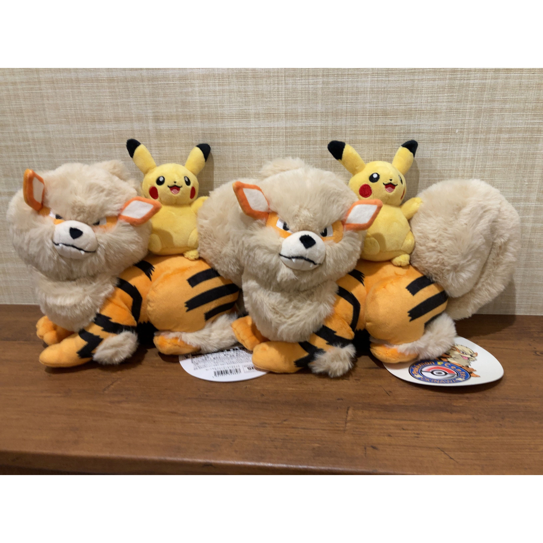 新品　ポケモンセンターオキナワ　限定　ポケモン　ウィンディ　ピカチュウぬいぐるみ