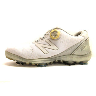 ニューバランス(New Balance)のニューバランス スパイク ゴルフシューズ ダイヤル式 25cm ホワイト(シューズ)