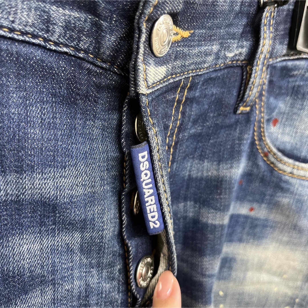 44 青タグ DSQUARED2 タイディ バイカー デニム ジーンズ