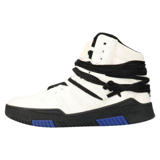 サンローラン(Saint Laurent)のSAINT LAURENT PARIS サンローランパリ SMITH SNEAKER ハイカットレザースニーカー ホワイト/ブラック 686093(スニーカー)