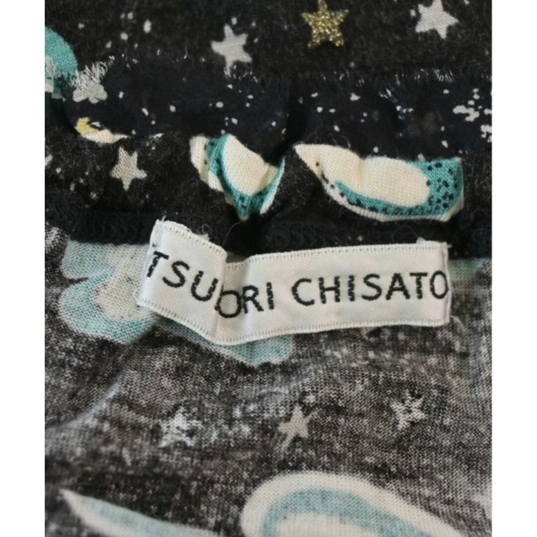 TSUMORI CHISATO(ツモリチサト)のTSUMORI CHISATO Tシャツ・カットソー 2(M位) 黒x白等 【古着】【中古】 レディースのトップス(カットソー(半袖/袖なし))の商品写真