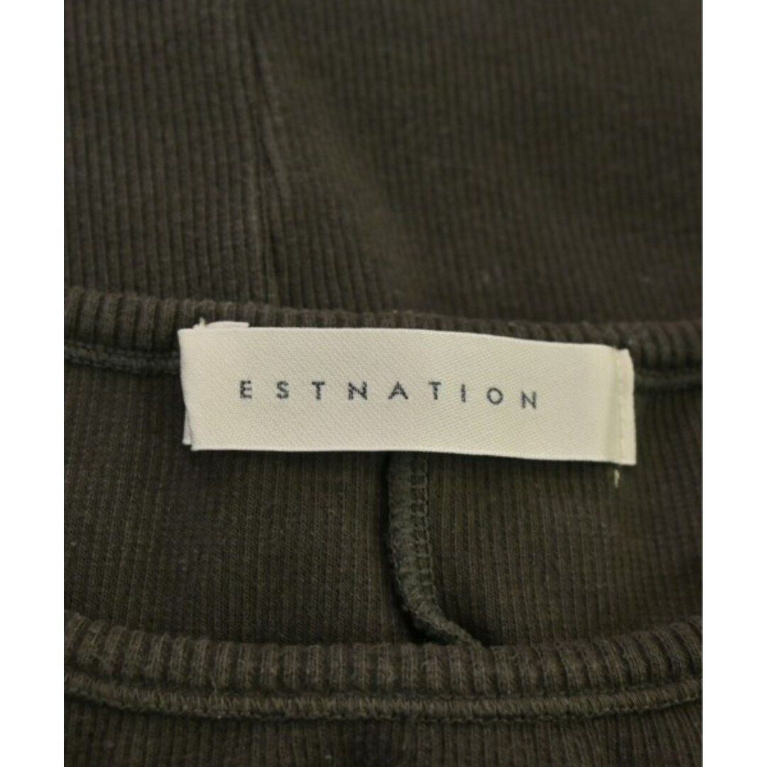 ESTNATION(エストネーション)のESTNATION エストネーション Tシャツ・カットソー F 茶 【古着】【中古】 レディースのトップス(カットソー(半袖/袖なし))の商品写真