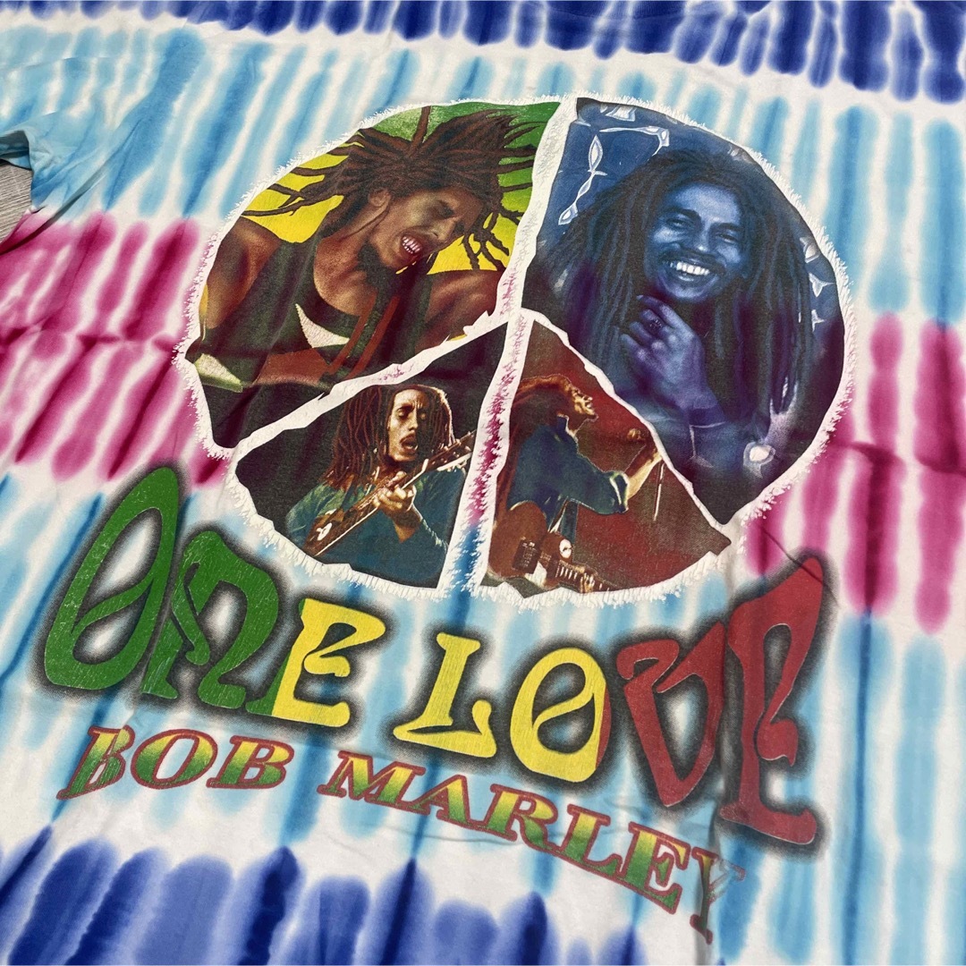 MUSIC TEE(ミュージックティー)の90s ヴィンテージ Bob Marley タイダイ ビッグシルエット Tシャツ メンズのトップス(Tシャツ/カットソー(半袖/袖なし))の商品写真