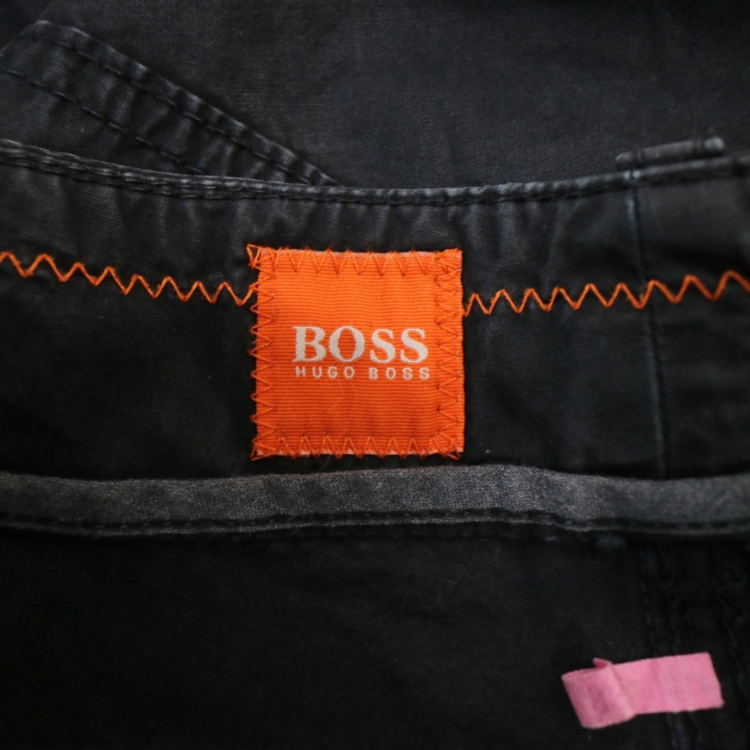 HUGO BOSS(ヒューゴボス)のHUGO BOSS ヒューゴボス ナイロンパンツ カジュアル ブラック (メンズ 34) 中古 古着 N7334 メンズのパンツ(その他)の商品写真