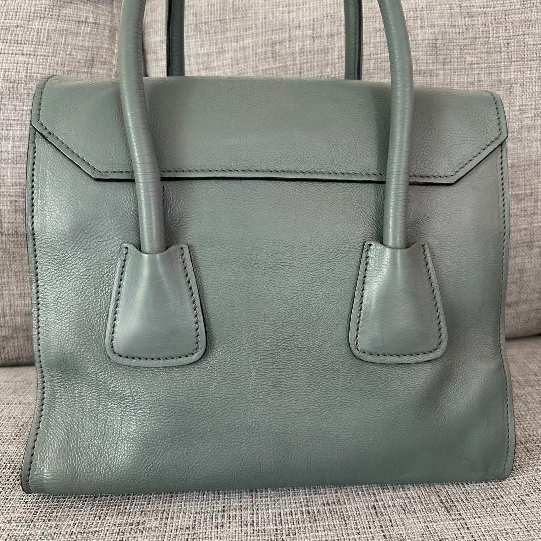 PRADA プラダ ショルダー ハンドバッグ 2way レザー 三角ロゴプレート 3