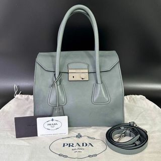 プラダ ロゴ ステッチ デニム ハンドバッグ ショルダーバッグ 2WAY BN2028 キャンバス レディース PRADA 【1-0120155】