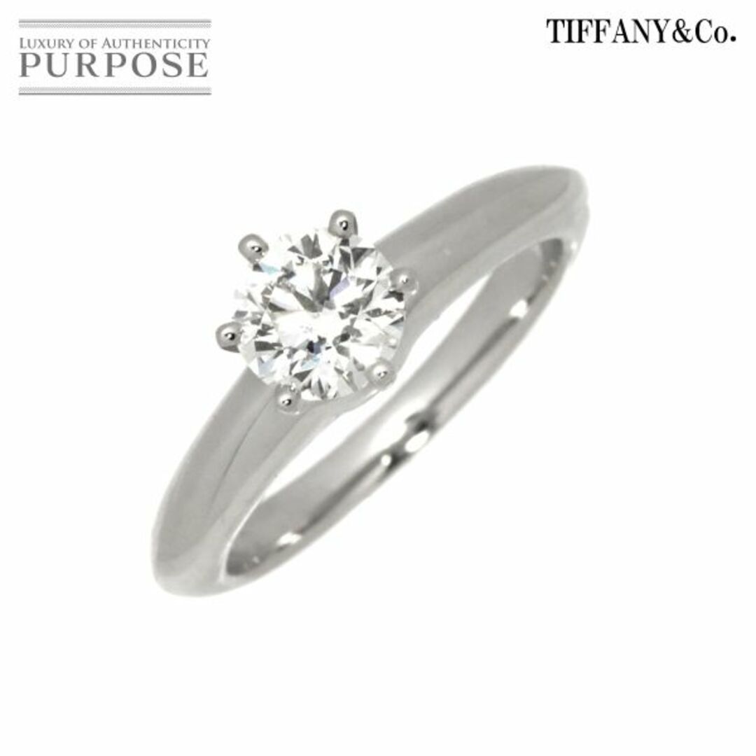 ティファニー TIFFANY&Co. ソリティア ダイヤ 0.57ct H/VS2/EX 5.5号